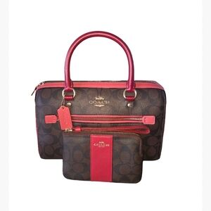 Coach Rowan Satchel Bag and Wrislet